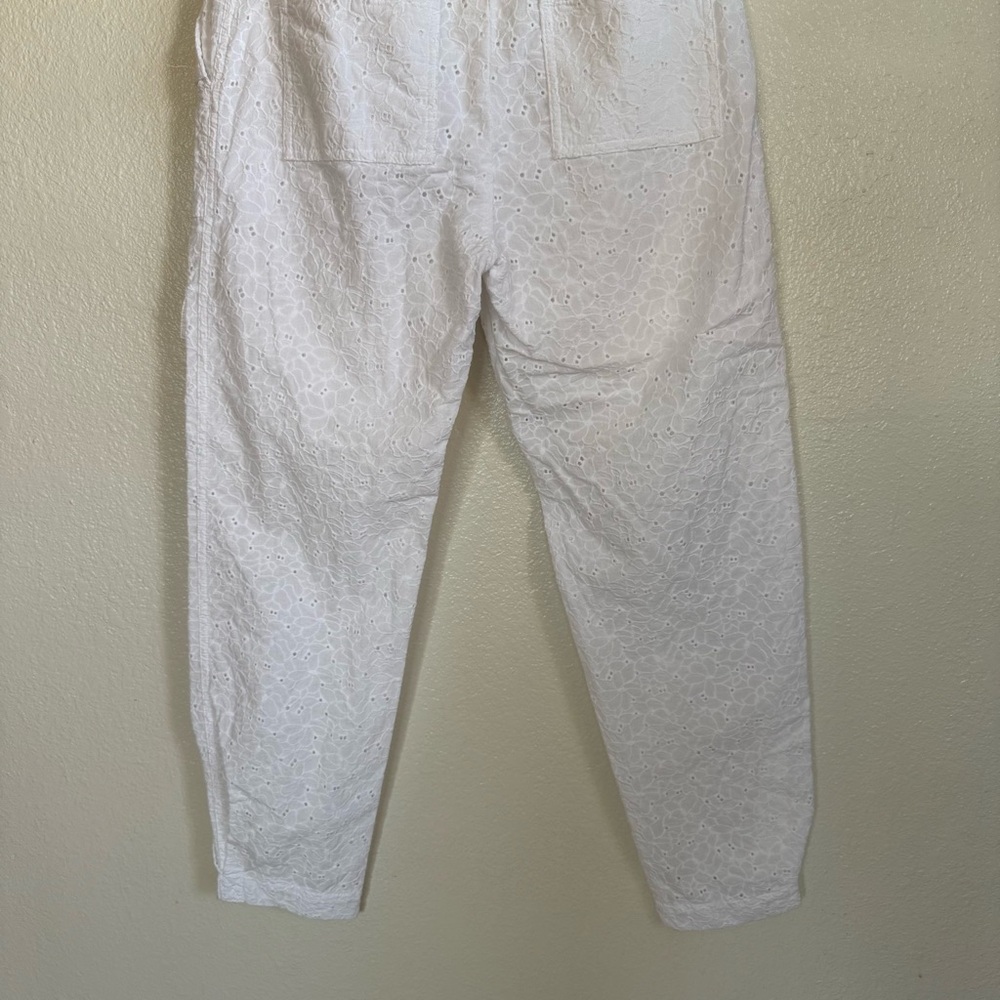 Derek Lam 10 Crosby Mila Utility Eyelet Cargo Pants in White Size 4 - Picture 7 of 12